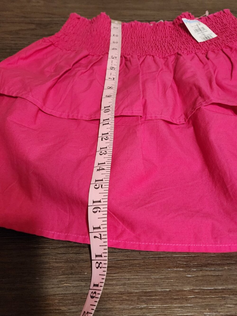 Pink Ruffle Mini Skirt Small Flowy Layered Flirty Y2K Summer NWT - Picture 5 of 9